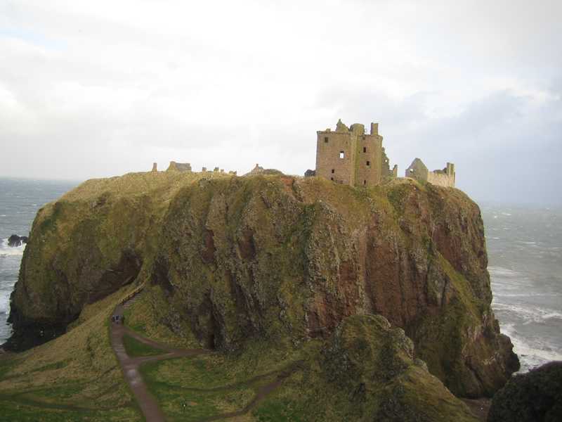 Dunnotar Castle, impressionnant et lugubre à souhait, brrrrrr !